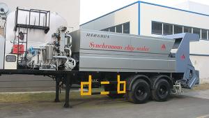 مقطورة تحميل وتفريغ الاسفلت